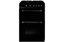 Rangemaster Kitchener Double Gas Cooker - Black